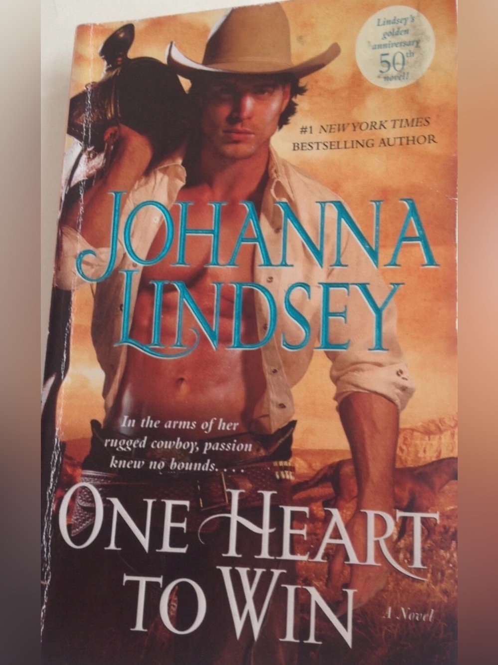 One Heart to Win Johanna Lindsey Historical Western Romance Novel Paperback